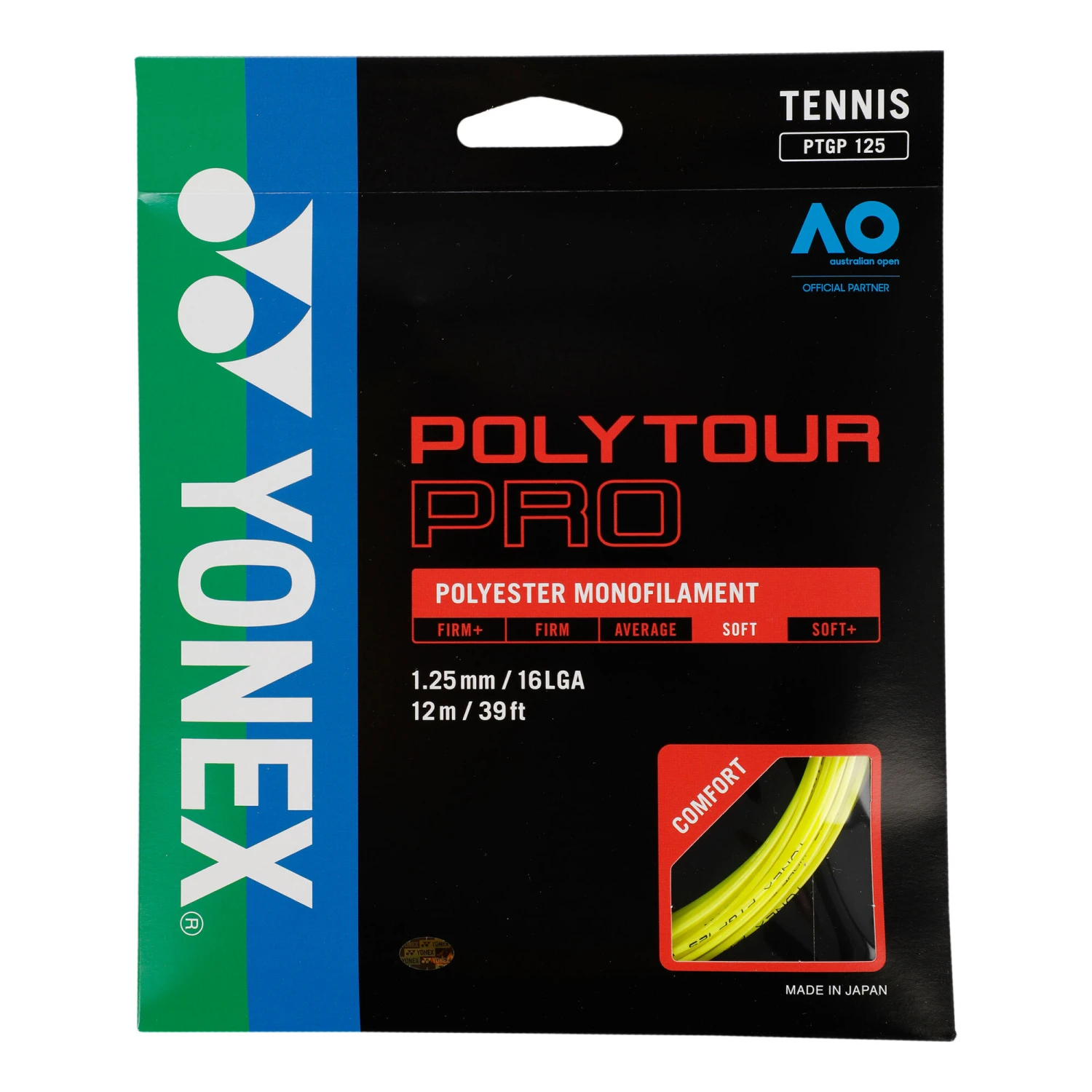 YONEX Poly Tour Pro Saitenset 12m - Gelb 3 YONEX Poly Tour Pro Saitenset 12m - Gelb