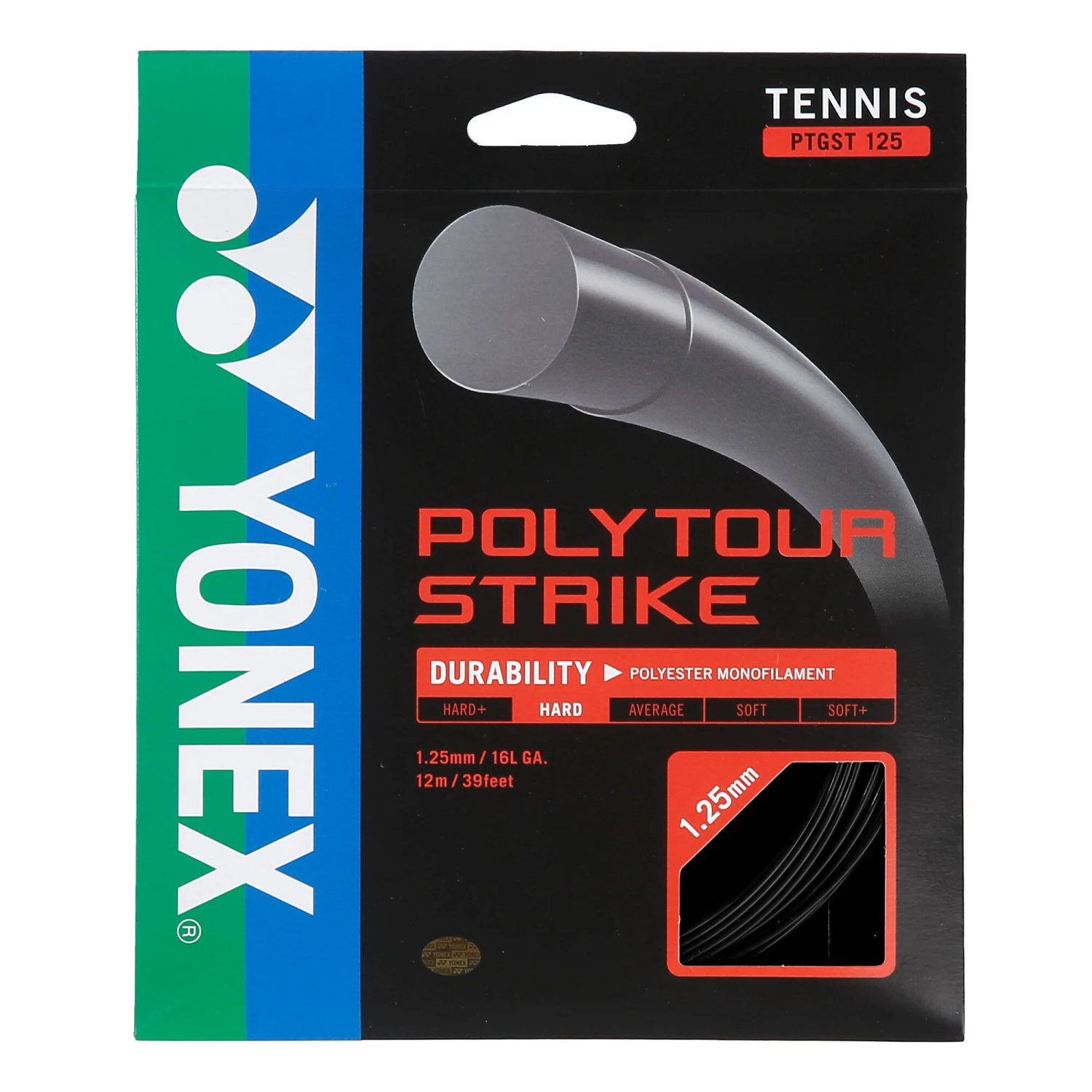 YONEX Poly Tour Strike Saitenset 12m - Schwarz 3 YONEX Poly Tour Strike Saitenset 12m - Schwarz