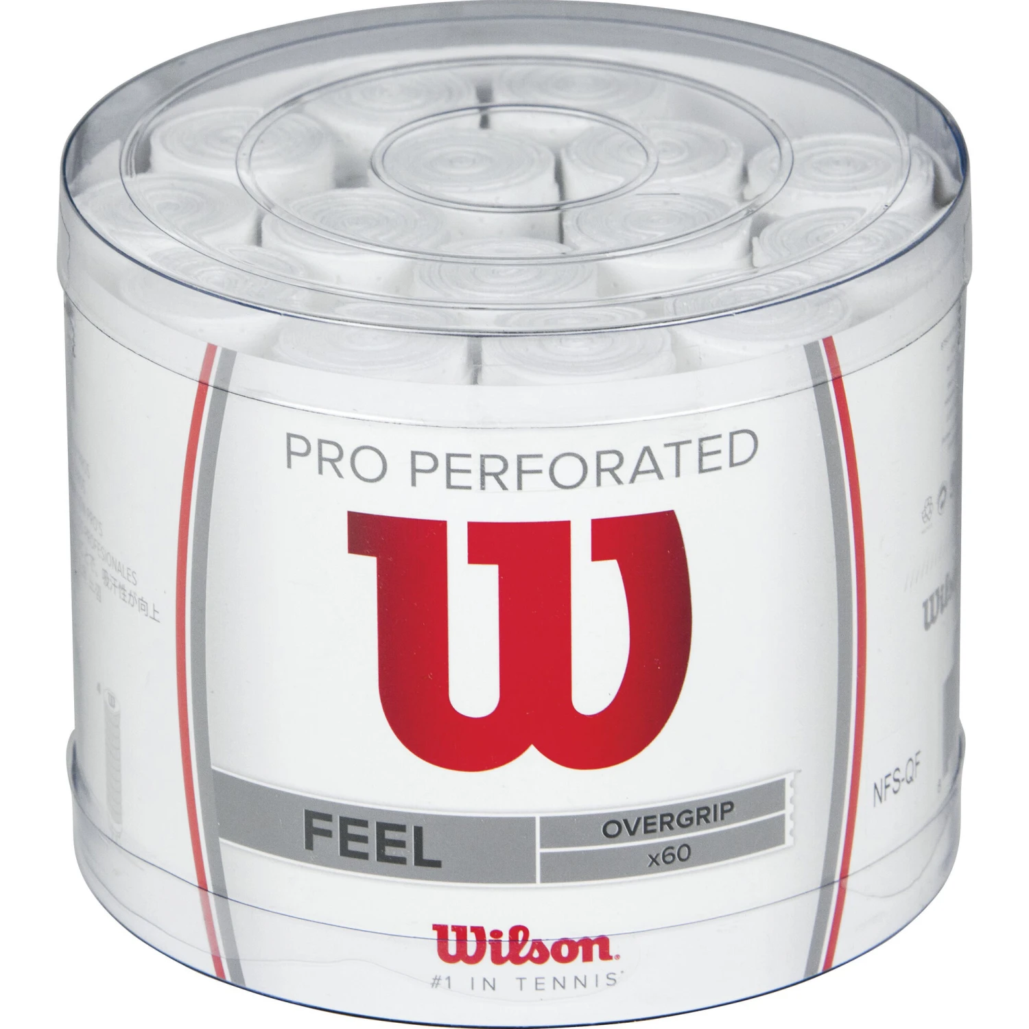 Wilson Pro Overgrip Perforated 60er Pack - Weiß 3 Wilson Pro Overgrip Perforated 60er Pack - Weiß