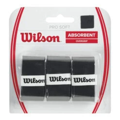 Wilson Soft Overgrip 3er Pack - Schwarz