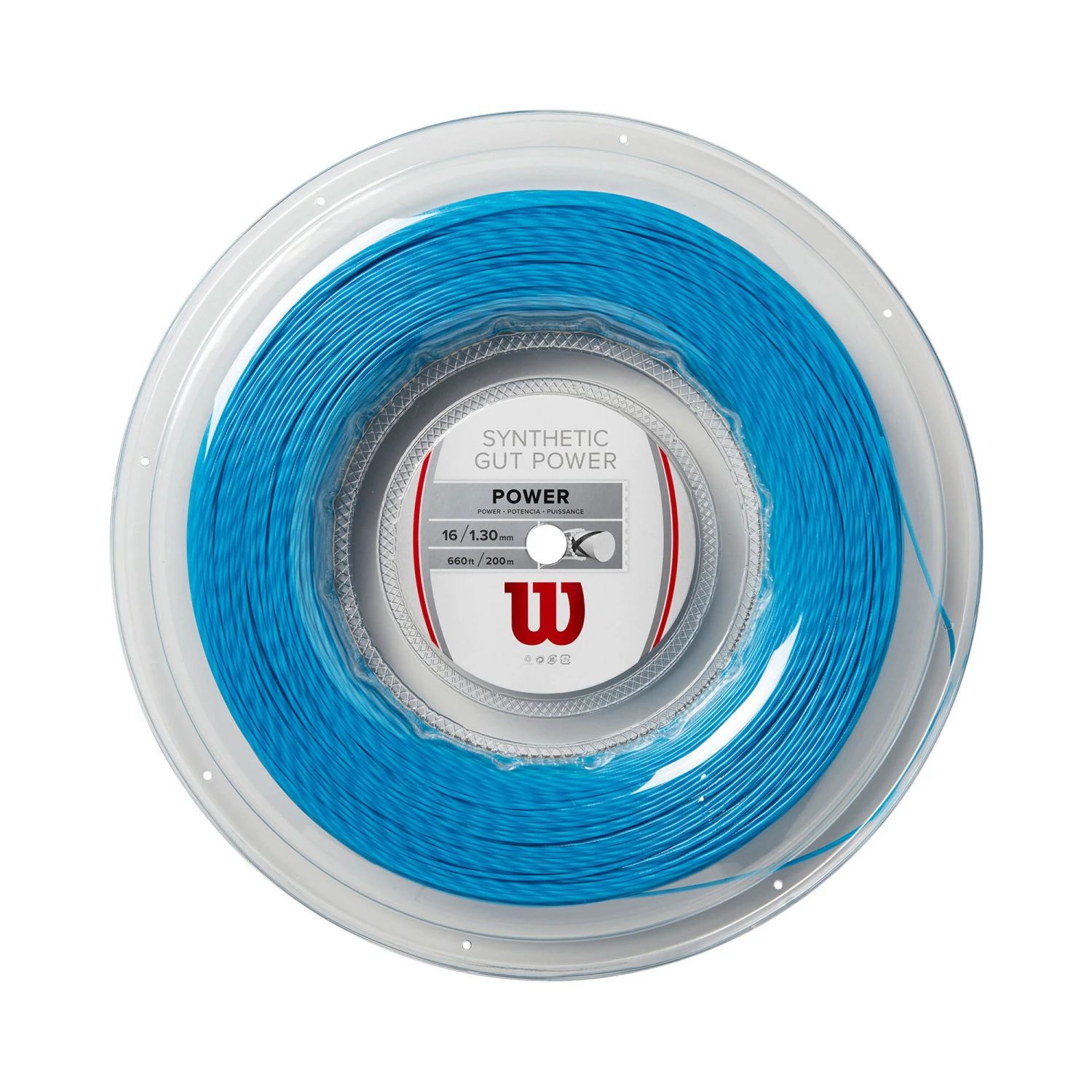 Wilson Synthetic Gut Power Saitenrolle 200m - Blau 3 Wilson Synthetic Gut Power Saitenrolle 200m - Blau