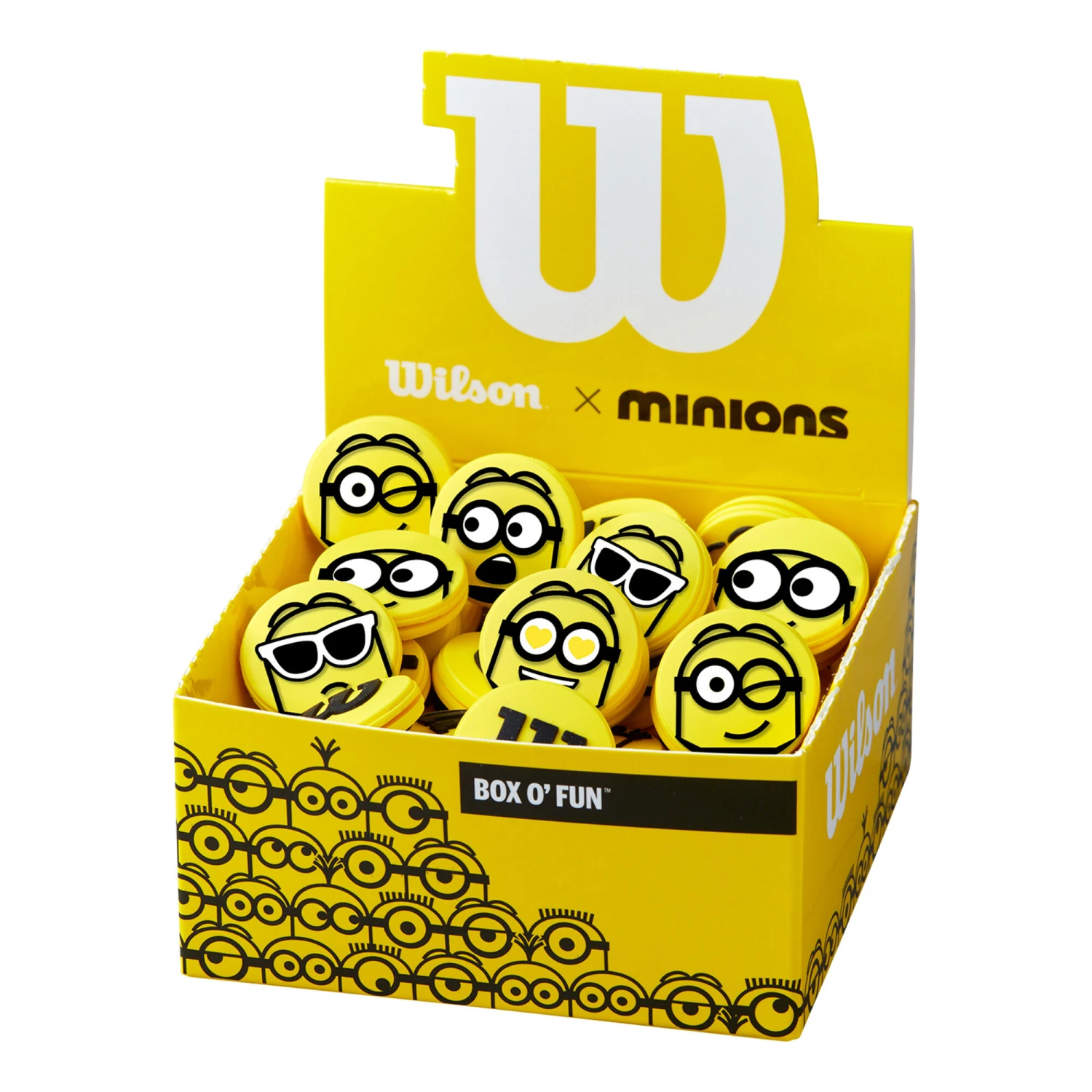Wilson Minions Vibrations Dämpfer 50er Box - Hellblau, Gelb 6 Wilson Minions Vibrations Dämpfer 50er Box - Hellblau, Gelb – Bild 4