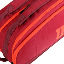 Wilson Tour Schlägertasche 12er - Dunkelrot, Orange -Dunlop Geschäft 0221100000 11