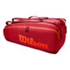 Wilson Tour Schlägertasche 6er - Rot, Orange -Dunlop Geschäft 0221200000 000