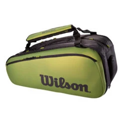 Wilson Blade Super Tour Schlägertasche 15er - Schwarz, Grün -Dunlop Geschäft 0225600000 0 1