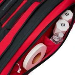 Wilson Clash Super Tour Schlägertasche 15er - Rot -Dunlop Geschäft 0227500000 15
