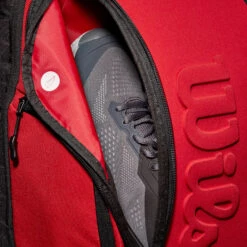 Wilson Clash Super Tour Rucksack - Rot -Dunlop Geschäft 0227800000 16