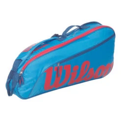 Wilson Junior Schlägertasche 3er - Blau, Orange -Dunlop Geschäft 0236700000 000
