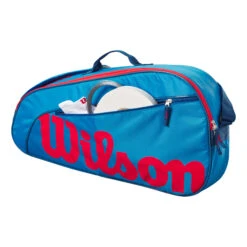 Wilson Junior Schlägertasche 3er - Blau, Orange -Dunlop Geschäft 0236700000 0 2