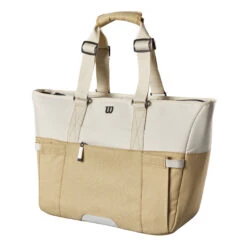 Wilson Women's Tote Sporttasche - Weiß, Khaki 18 Wilson Women's Tote Sporttasche - Weiß, Khaki -Dunlop Geschäft 0238500000 000