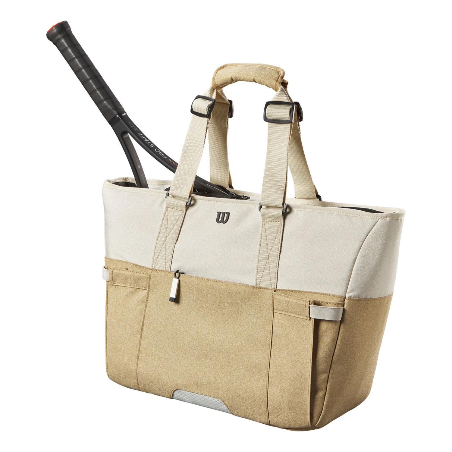 Wilson Women's Tote Sporttasche - Weiß, Khaki 3 Wilson Women's Tote Sporttasche - Weiß, Khaki