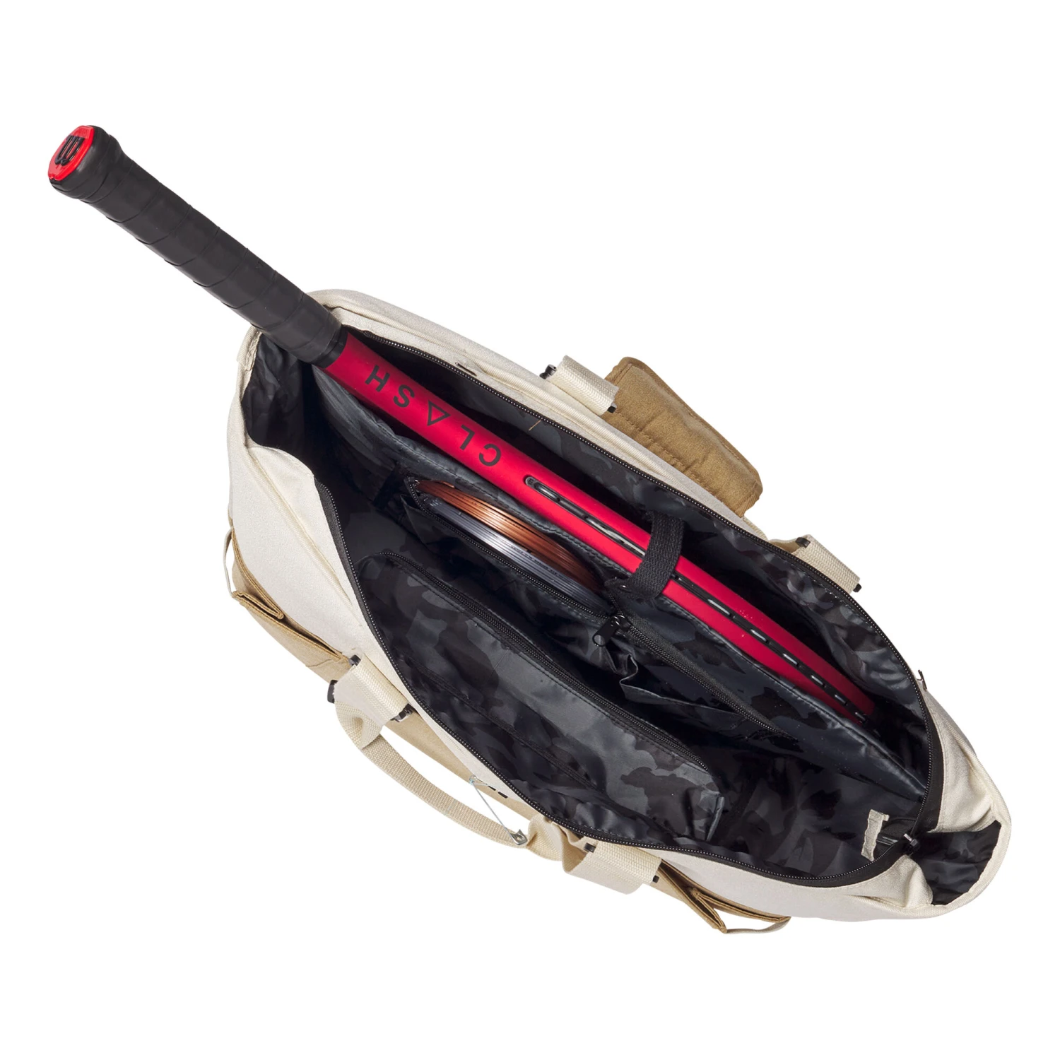 Wilson Women's Tote Sporttasche - Weiß, Khaki 11 Wilson Women's Tote Sporttasche - Weiß, Khaki – Bild 9